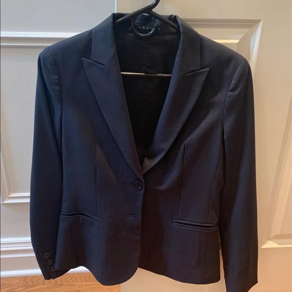 Theory navy blazer